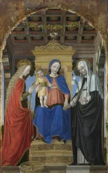 Dziewica z Dzieciątkiem ze św. Katarzyną Aleksandryjską i św. 1490