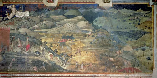 Skutki dobrego rządu na wsi, 1388-40