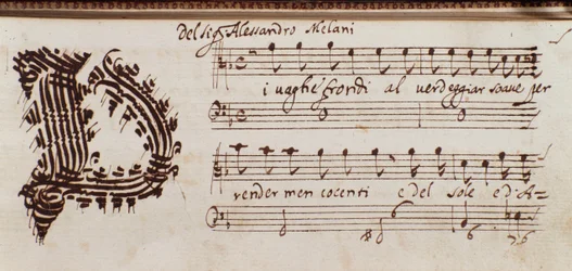 Strona zbioru partytur Alessandro Stradelli