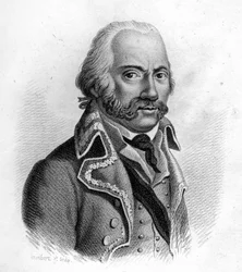 Adam Philippe, hrabia francuskiego generała Kustyna (1740 do 1793) - w „Portretach francuskich generałów po francuskich zwycięstwach i podbojach”. Grawerowane przez Ambroise Tardieu w 1818 roku. Kolekcja Stella.