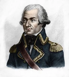 Generał Dumouriez.Charles François du Périer, dit du Périer du Mourier, a następnie generał francuski Dumouriez (1739 do 1823).- w Portretach generałów francuskich po zwycięstwach i podbojach Francuzów. Grawerowane przez Ambroise Tardieu w 1818 roku. Stell
