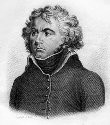 Jean - Baptiste Kléber (1753-1800), francuski generał.- w „Portretach francuskich generałów po zwycięstwach i bitwach Francuzów”. Grawerowane przez Ambroise Tardieu w 1818 roku. Kolekcja Stella.