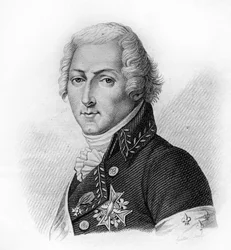 Louis Antoine Henri de Bourbon, książę Enghien książę rodu Burbonów (1772 do 1804) - w „Portretach francuskich generałów po zwycięstwach i podbojach Francuzów”. Grawerowane przez Ambroise Tardieu w 1818 roku. Kolekcja Stella.