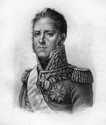 Michel Ney (1769-1815), marszałek Francji, książę Elchingen, książę Moskwy”. w Portretach generałów francuskich po zwycięstwach i podbojach Francuzów”” Grawerowane przez Ambroise Tardieu w 1818 r. Kolekcja Stella.