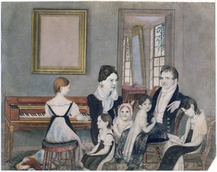 Rodzina Schuyler, 1824 (wc na papierze)