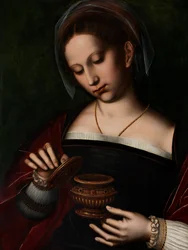 Fragment Marii Magdaleny (olej na płótnie)