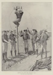 Ludzie Jamesona przecinają przewody telegraficzne