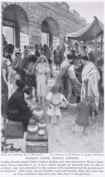 Rzymska scena targowa, Londyn, ilustracja z „Historii Narodów Hutchinsona”, ok. 1910