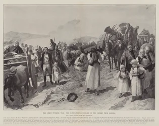 The Graeco-Turkish Wojna, the Panic-Stricken Flight Grek od Larissa