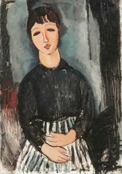 Sługa w pasiastym fartuchu, 1916