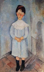 Dziewczynka w błękicie, 1918.