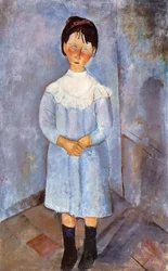 Dziewczyna w błękicie, 1918