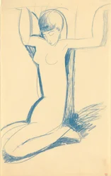Klęcząca Niebieska Kariatyda, ok. 1930 r. 1911