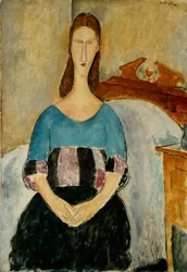 Portret Jeanne Hébuterne siedzącej, 1918