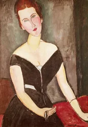 Portret Madame Georges Van Muyden, Amedeo Modigliani (1884-1920), olej na płótnie