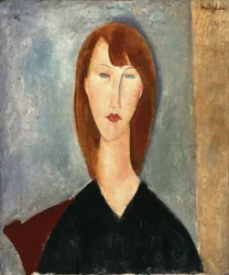 Portret nieznanego modela (olej na płótnie)