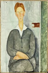 Młody mężczyzna z rudymi włosami, 1919