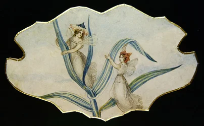 Plotka o wróżce, ok. 1860 (akwarela i ołówek na papierze)