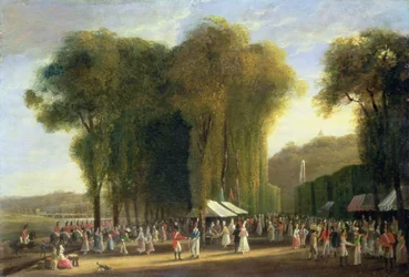 Jour de Fete w St.Cloud: brytyjscy żołnierze na służbie, wrzesień 1815 (panel)