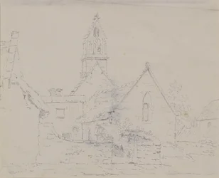 Zrujnowany kościół, ok.1803 (ołówek)