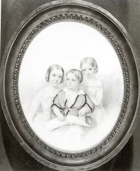 Blandine (ur. 1835), Cosima (ur. 1837) i Daniel (ur. 1839), dzieci Marie d