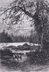 Widok Karoliny Północnej, ilustracja z Cassells History of the United States wydana przez Cassell, Petter & Galpin, c.1900 (litografia)