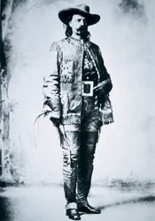 Buffalo Bill Cody (1846-1917) (zdjęcie czarno-białe)