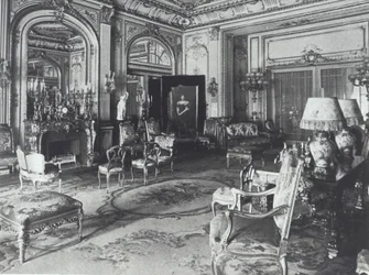 Salon w domu rodziny Astorów, Fifth Avenue, Nowy Jork