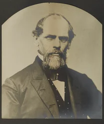 John Augustus Roebling, ok. 1866-7 (odbitka żelatynowo-srebrowa)