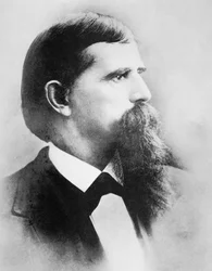 Lew Wallace (1827-1905) generał wojny domowej i pierwszy gubernator Nowego Meksyku (zdjęcie czarno-białe)