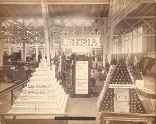 Wystawa mydła i kawy w Liberii, Hala Rolnicza, Wystawa Stulecia w Filadelfii, 1876 (druk albumowy)