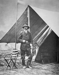 Generał major George Meade (1815-72) (zdjęcie czarno-białe)