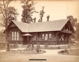 Szwedzki Dom Szkolny, Wystawa Stulecia, Filadelfia, 1876 (odbitka srebrna)