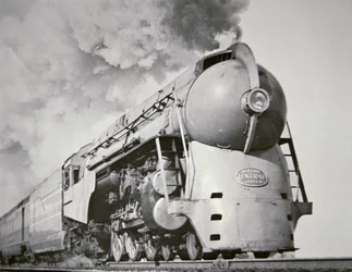 „Empire State Express” nowojorskiego systemu centralnego w 1938 r. (zdjęcie czarno-białe)