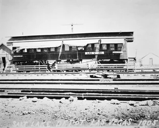 Zajezdnia, poczekalnia i kasa biletowa Las Vegas Salt Lake Railroad, Nevada