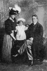 William Randolph Hearst i jego rodzina, opublikowana w The Graphic 27 października 1906