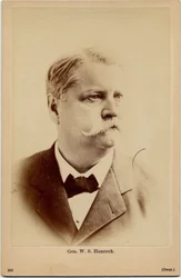 Winfield Scott Hancock (1824-86), generał armii Stanów Zjednoczonych, fotografia B. B. Russella, Boston