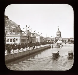 Worlds Columbian Exposition: Horticultural Building i Illinois State Building, Chicago, 1893 (zjeżdżalnia z latarnią)