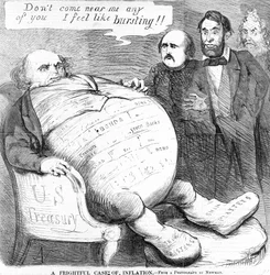 Przerażający przypadek inflacji, ok. 1863 r.