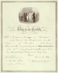 Akt małżeństwa z 1849 r.