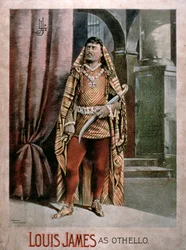 Reklama dla Louisa Jamesa jako Othello