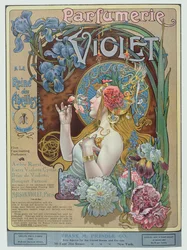 Reklama perfumerii "Violet", Paryż, z "The Theatre Magazine
