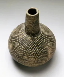 Grawerowana butelka Baily, Caddoan, 1200-1500 (ceramika)