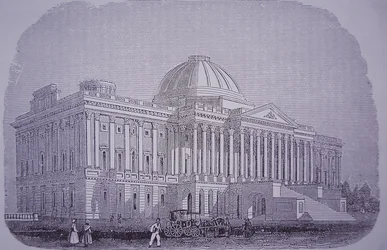 Kapitol, Waszyngton DC, USA, ok. 1848 (rycina)