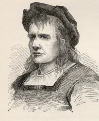 Krzysztof Kolumb, z "Krótkiej historii Stanów Zjednoczonych", wydanej przez A. S. Barnes und Co. w 1885 r.