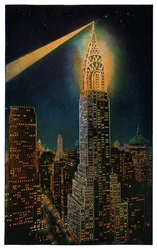 Budynek Chryslera, Nowy Jork, ok. 1929 r. (druk)