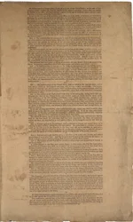 Konstytucja, pierwszy druk, wydrukowana przez Dunlap & Claypoole, 17-19 września 1787 (patrz także GLC 695933, GLC 695934 i GLC 695936)