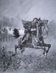 Śmierć generała Philipa Kearneya (1815-62) (rycina)