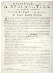 Deklaracja Niepodległości, Charleston, wydrukowana przez Petera Timothy