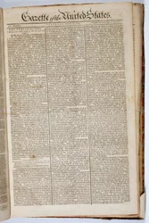 Pierwsza strona Gazety Stanów Zjednoczonych, 15 kwietnia 1789 r.